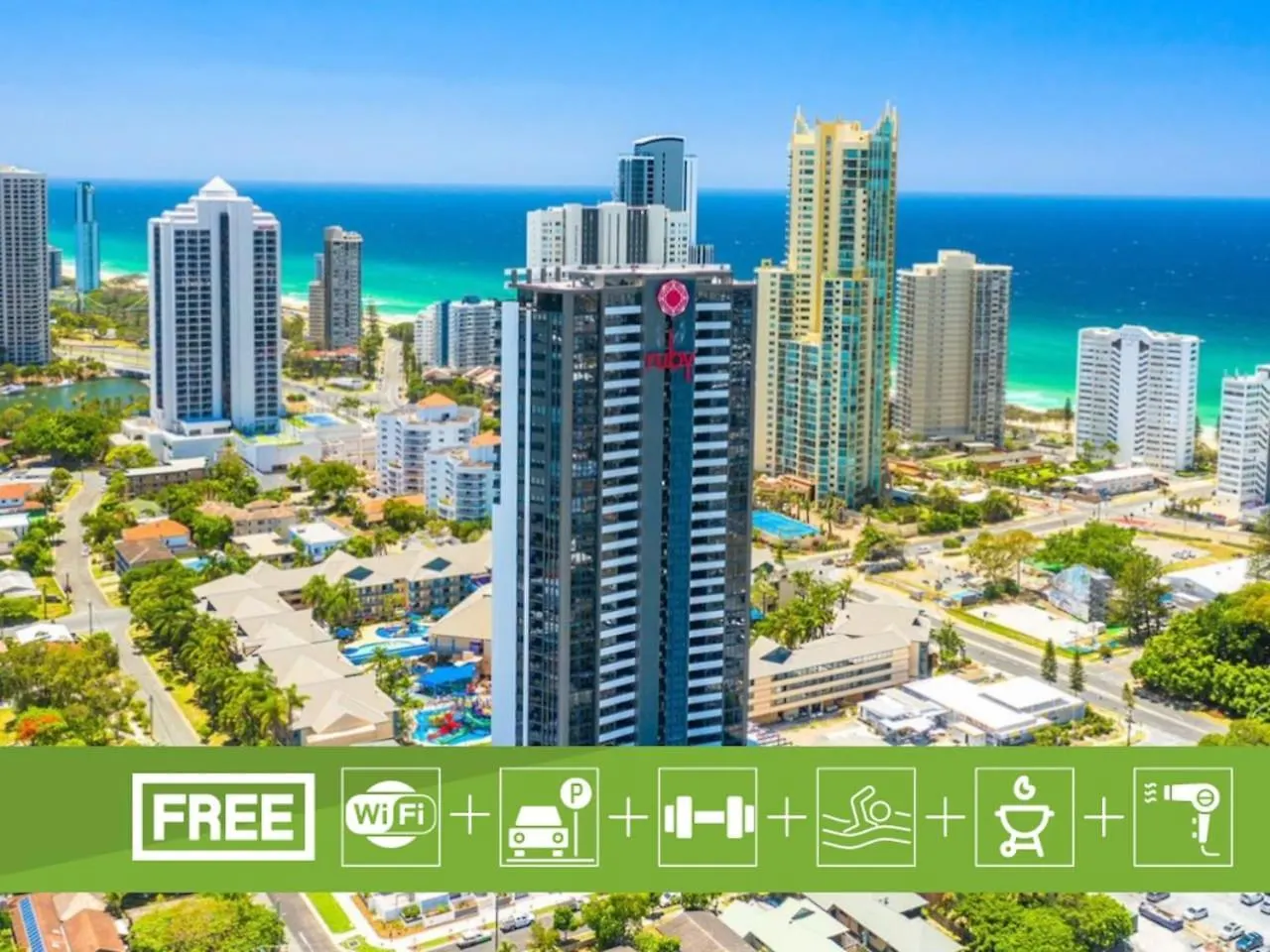 Stunning Ocean Views 2 Bedroom Apartment Gold Coast